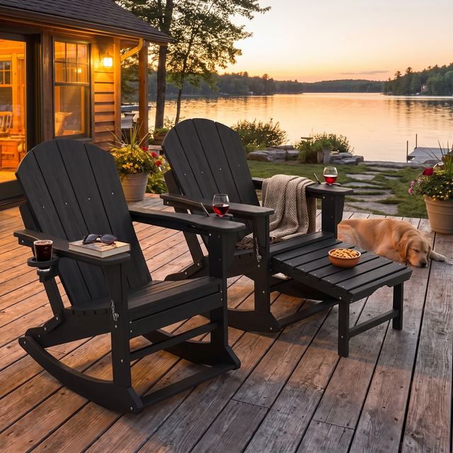 Adirondacks and loungers