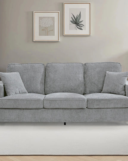 89-Inch Chenille Cloud Sofa - Extra Soft 3 Seater for Living Room and Bedroom, 5 Colours
