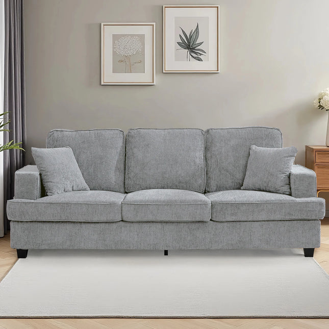 89-Inch Chenille Cloud Sofa - Extra Soft 3 Seater for Living Room and Bedroom, 5 Colours