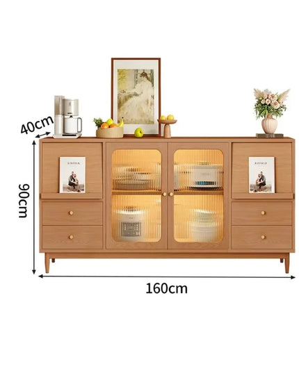 Nordic Storage Cabinet and Sideboard - Living Room Display in 120cm, 140cm or 160cm