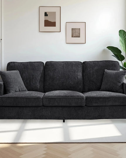 89-Inch Chenille Cloud Sofa - Extra Soft 3 Seater for Living Room and Bedroom, 5 Colours