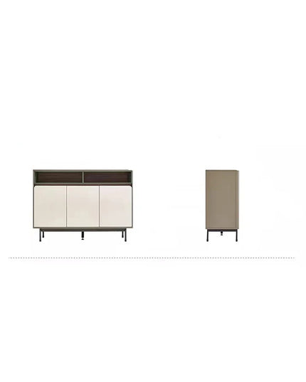 Tall Modern Chinese Drinks Cabinet - Living Room Storage and Display, Ready Assembled
