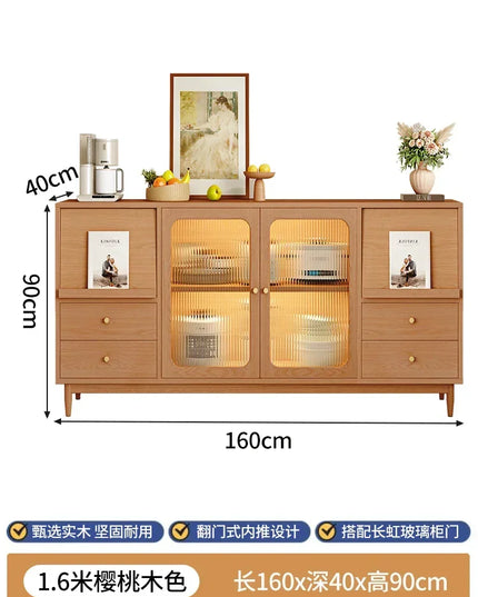Nordic Storage Cabinet and Sideboard - Living Room Display in 120cm, 140cm or 160cm