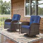 Brown Wicker Blue Cu