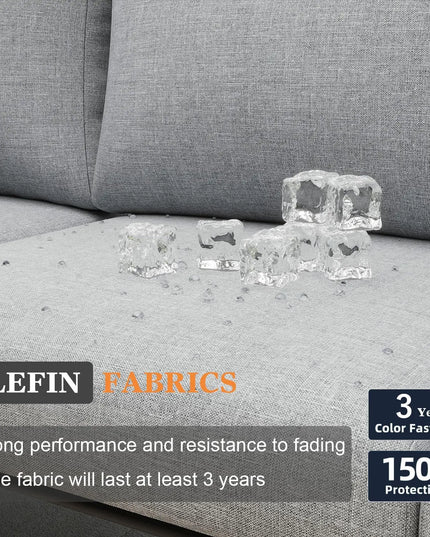 9-Piece Rope Wicker Sectional Set - L-Shaped Deep Seating, Thick Cushions, 3 Colours