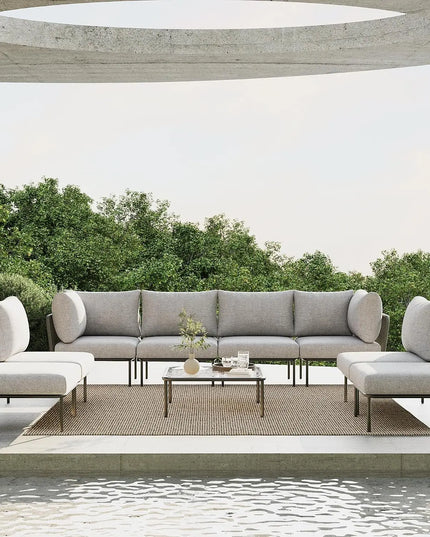 9-Piece Rope Wicker Sectional Set - L-Shaped Deep Seating, Thick Cushions, 3 Colours