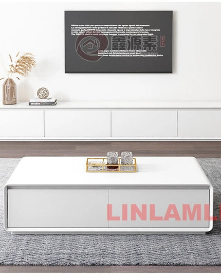 2-Piece Entertainment Set - Coffee Table and TV Stand with Cabinets, 4 Colourways
