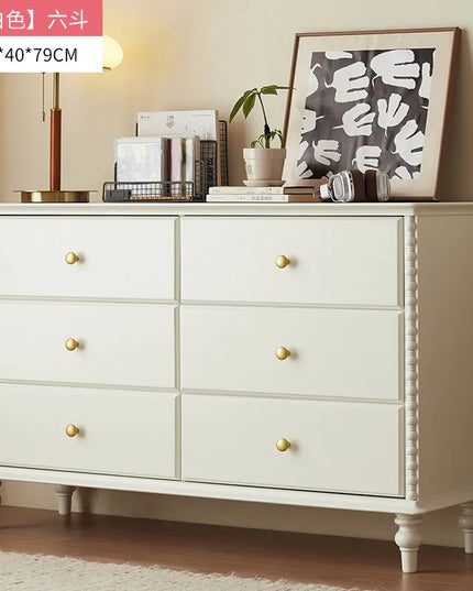 Nordic Wood Storage Cabinet with Bookshelf - 5 Doors, 6 Drawers, 0.8m, 1.2m or 1.4m