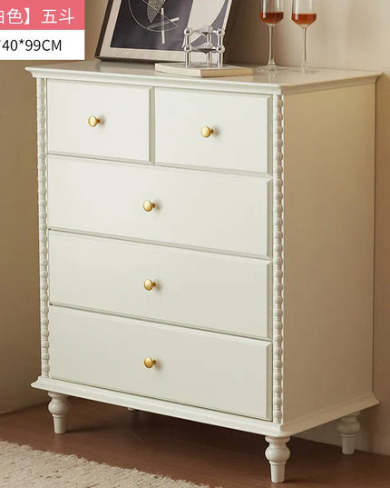 Nordic Wood Storage Cabinet with Bookshelf - 5 Doors, 6 Drawers, 0.8m, 1.2m or 1.4m