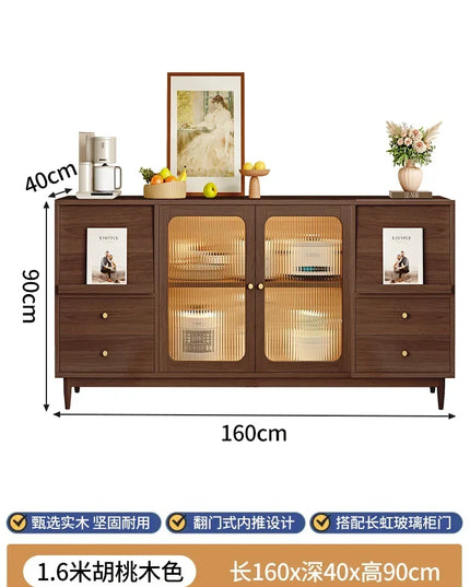 Nordic Storage Cabinet and Sideboard - Living Room Display in 120cm, 140cm or 160cm