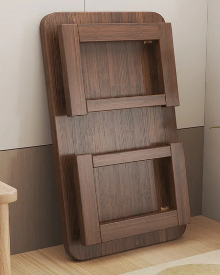Folding Pine End Table - 70x40x40cm Side and Coffee Table in Log Colour or Walnut