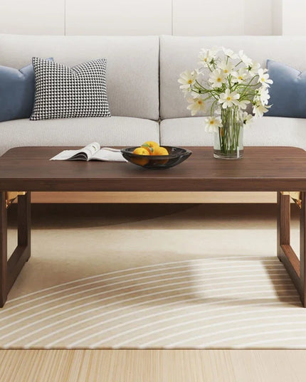 Folding Pine End Table - 70x40x40cm Side and Coffee Table in Log Colour or Walnut
