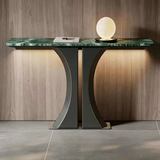 Industrial Entryway Console Table with Storage - 100cm or 120cm, Only 35cm Deep