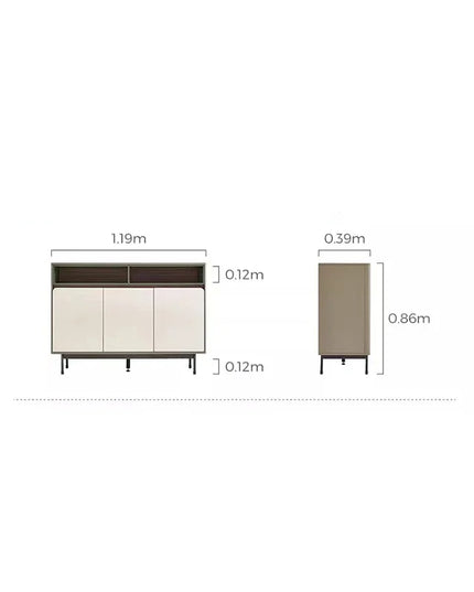 Tall Modern Chinese Drinks Cabinet - Living Room Storage and Display, Ready Assembled