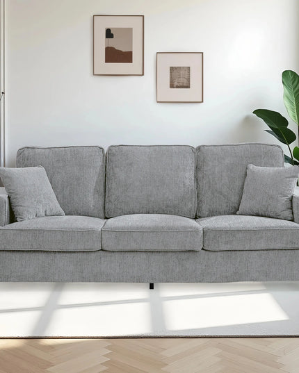 89-Inch Chenille Cloud Sofa - Extra Soft 3 Seater for Living Room and Bedroom, 5 Colours