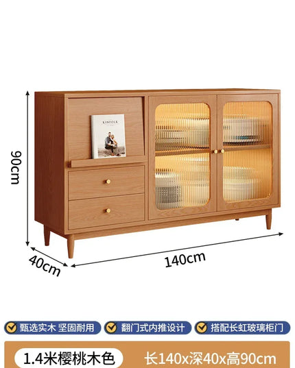 Nordic Storage Cabinet and Sideboard - Living Room Display in 120cm, 140cm or 160cm